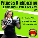 Fitness Kickboxing Trial - $19.50 for four group classes AND we even gift you a brand new pair of gloves for free. Thornbury Jujutsu _small